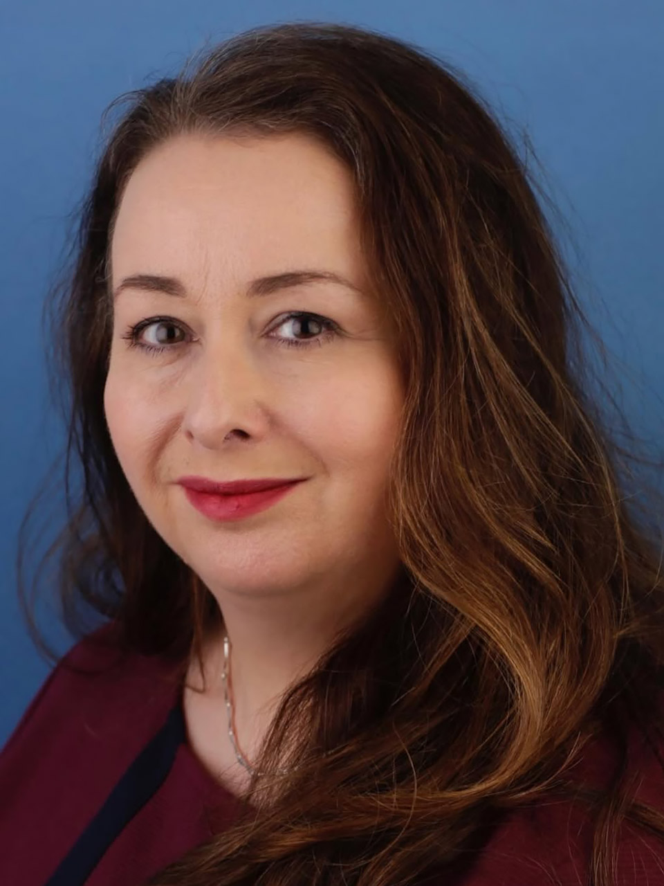 Portrait of Louise Woollam, script consultant and script supervisor on Open Return